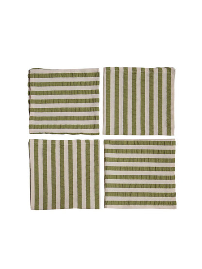 Pistachio Seersucker Napkin Set of 4