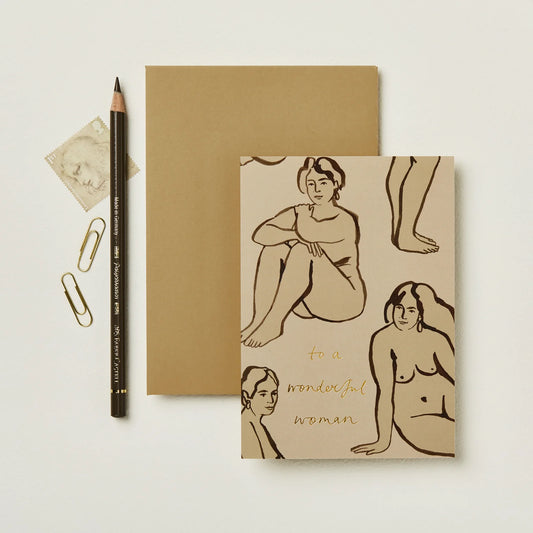 Nudes 'Happy Birthday Wonderful Lady!' Card