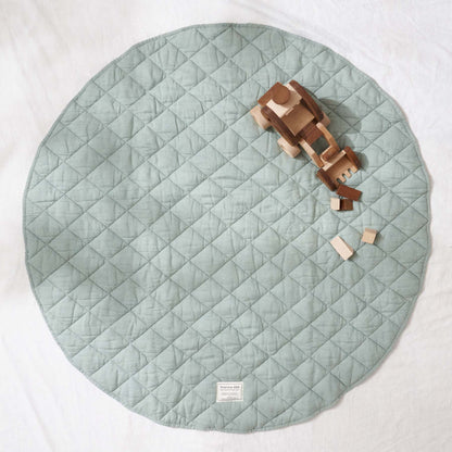 Quilted Linen Baby Play Mat