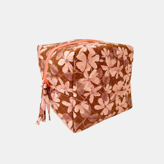 Violet Tan Large Toiletry Bag