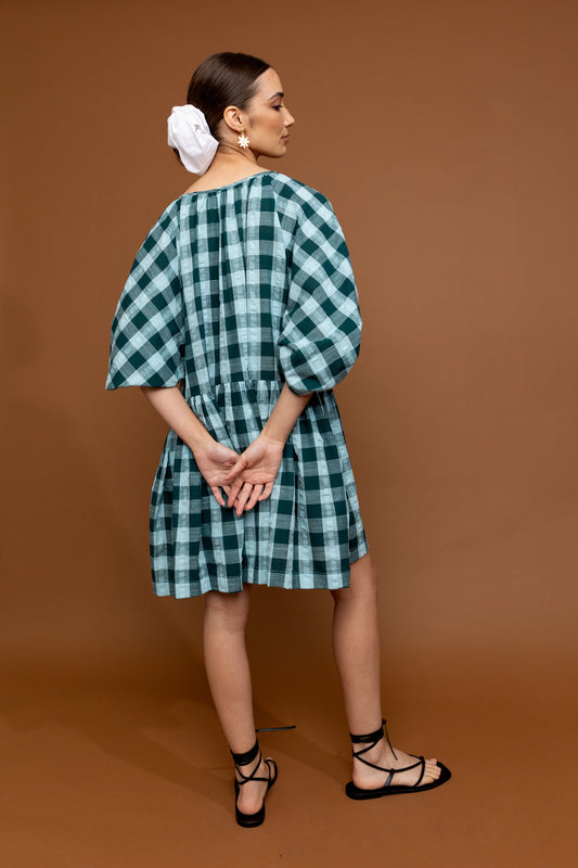 Tilly Mini Teal Gingham