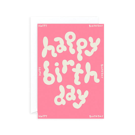 Happy Birthday Pink Card