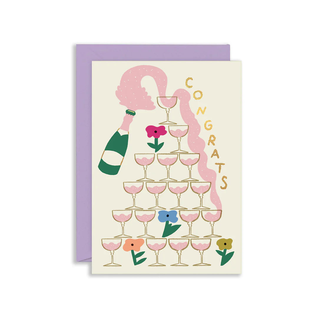 Congrats Champagne Card