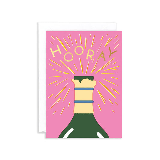 Hooray Champagne Card