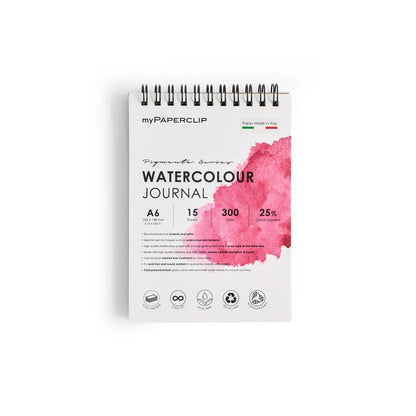 Watercolour Wiro Journal 300 GSM 15 Sheets