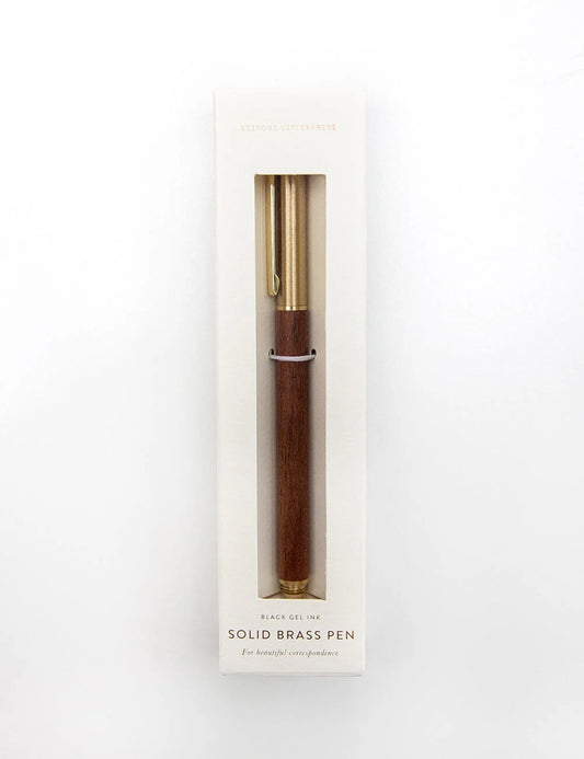 Wood Brass Pen