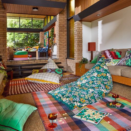 Floria Velvet Beanbag