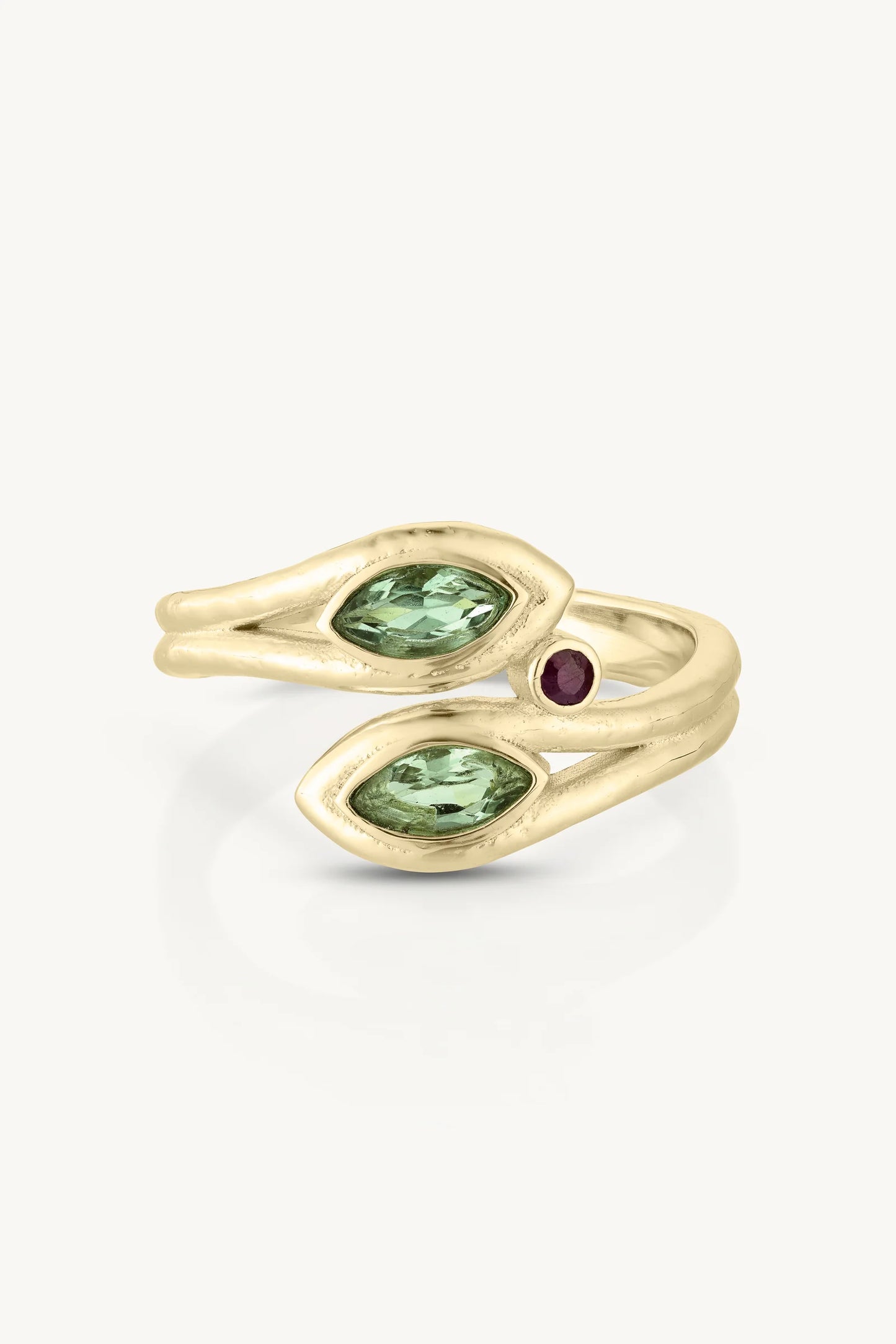 Zephyr Apatite Gold Ring ~ 7/M