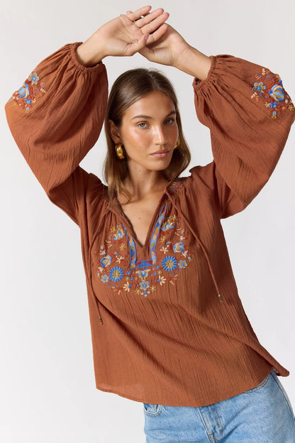 Lane Blouse ~ Espresso