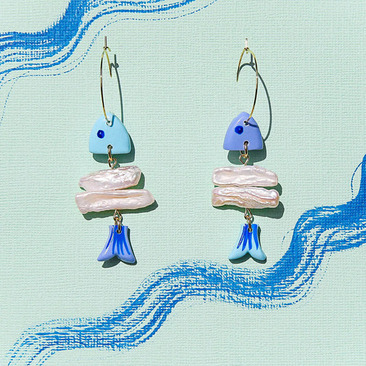 Fish Bone Earrings