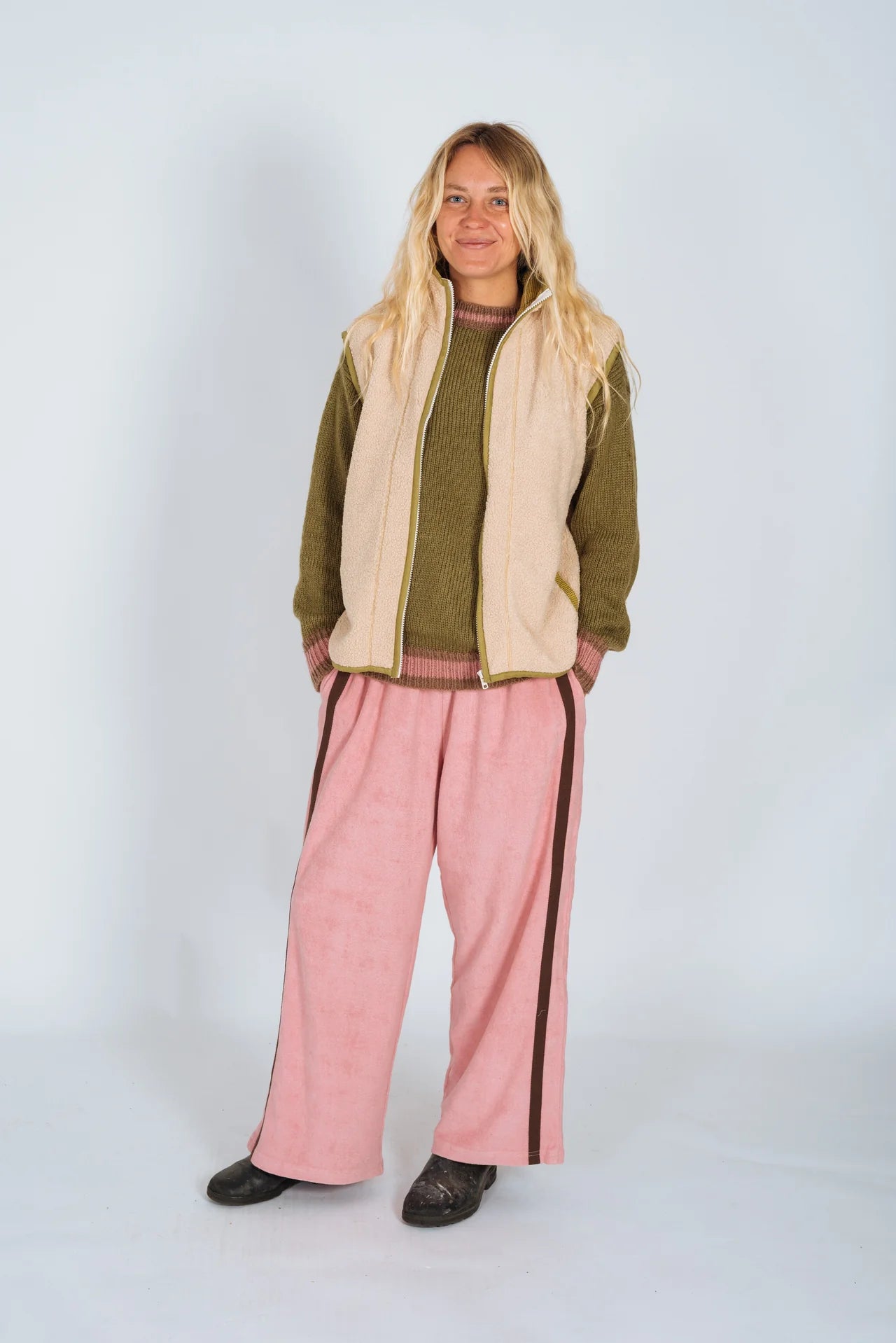 Apres Surf Pant ~ Blush w Choc