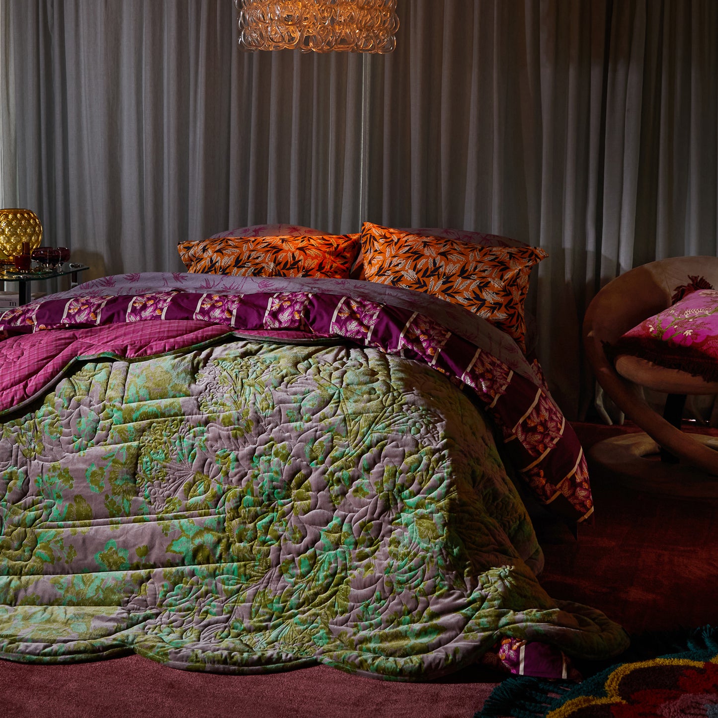 Valeria Scalloped Quilted Bedcover