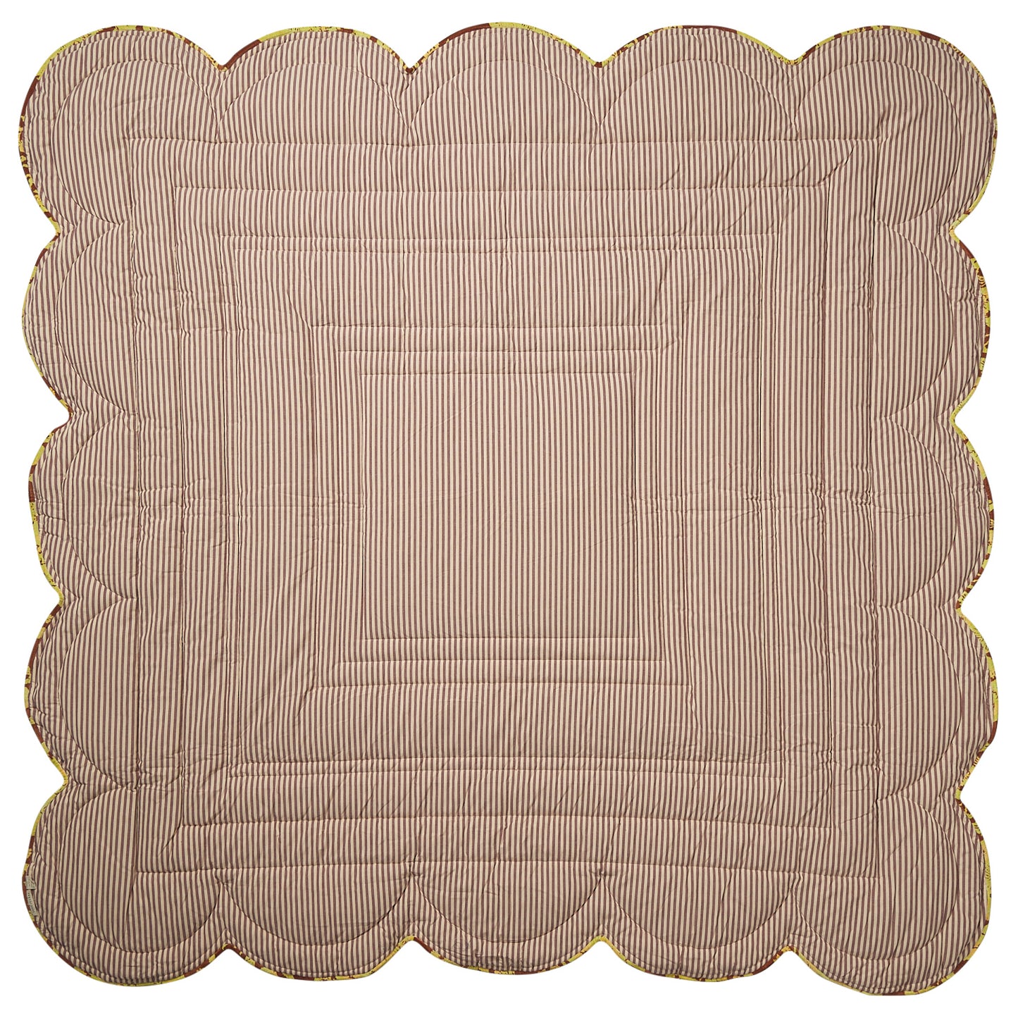 Hazel Scalloped Velvet Bedcover