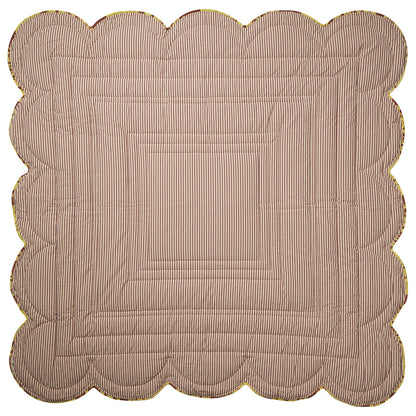 Hazel Scalloped Velvet Bedcover