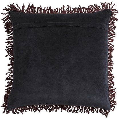 Andrea Velvet Cushion - Ink