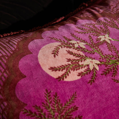 Andrea Velvet Cushion - Pansy