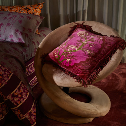 Andrea Velvet Cushion - Pansy