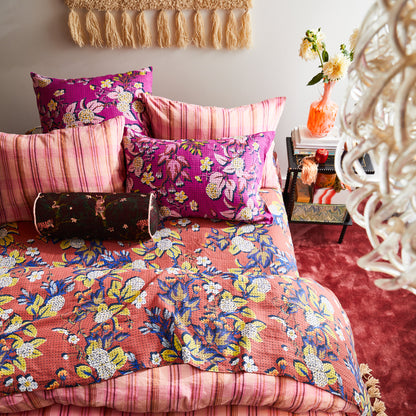 Andrea Bolster Cushion - Rosewood