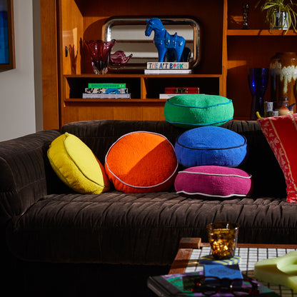 Dana Round Cushion - Spring Green