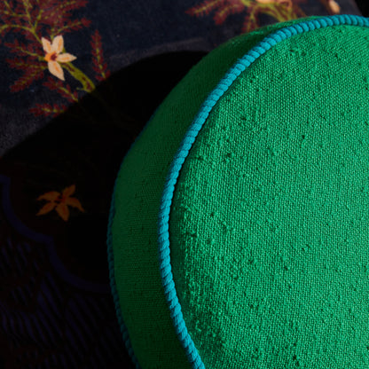 Dana Round Cushion - Spring Green