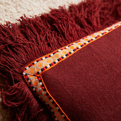 Vivi Appliqué Cushion - Rosewood
