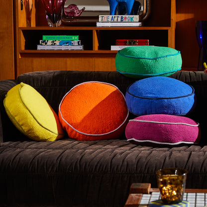 Dana Round Cushion - Ultramarine