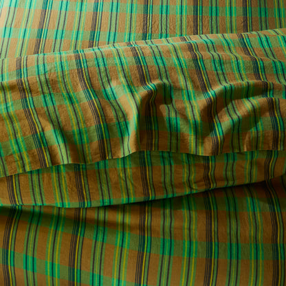 Nicolette Linen Sheets Fitted - Juniper