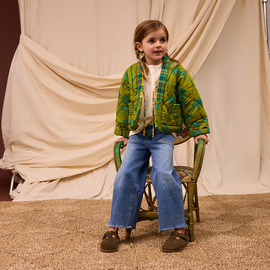 Aneta Kids Quilted Jacket - Juniper