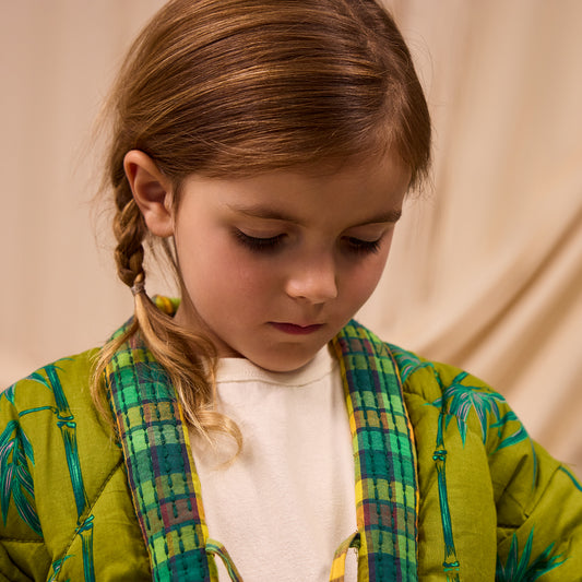 Aneta Kids Quilted Jacket - Juniper