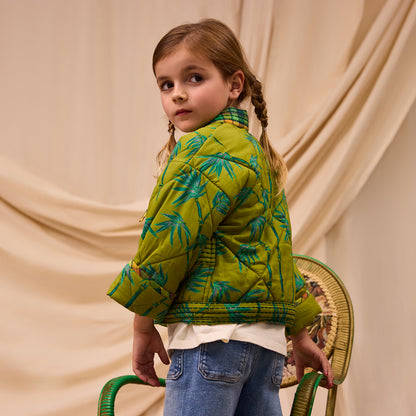 Aneta Kids Quilted Jacket - Juniper