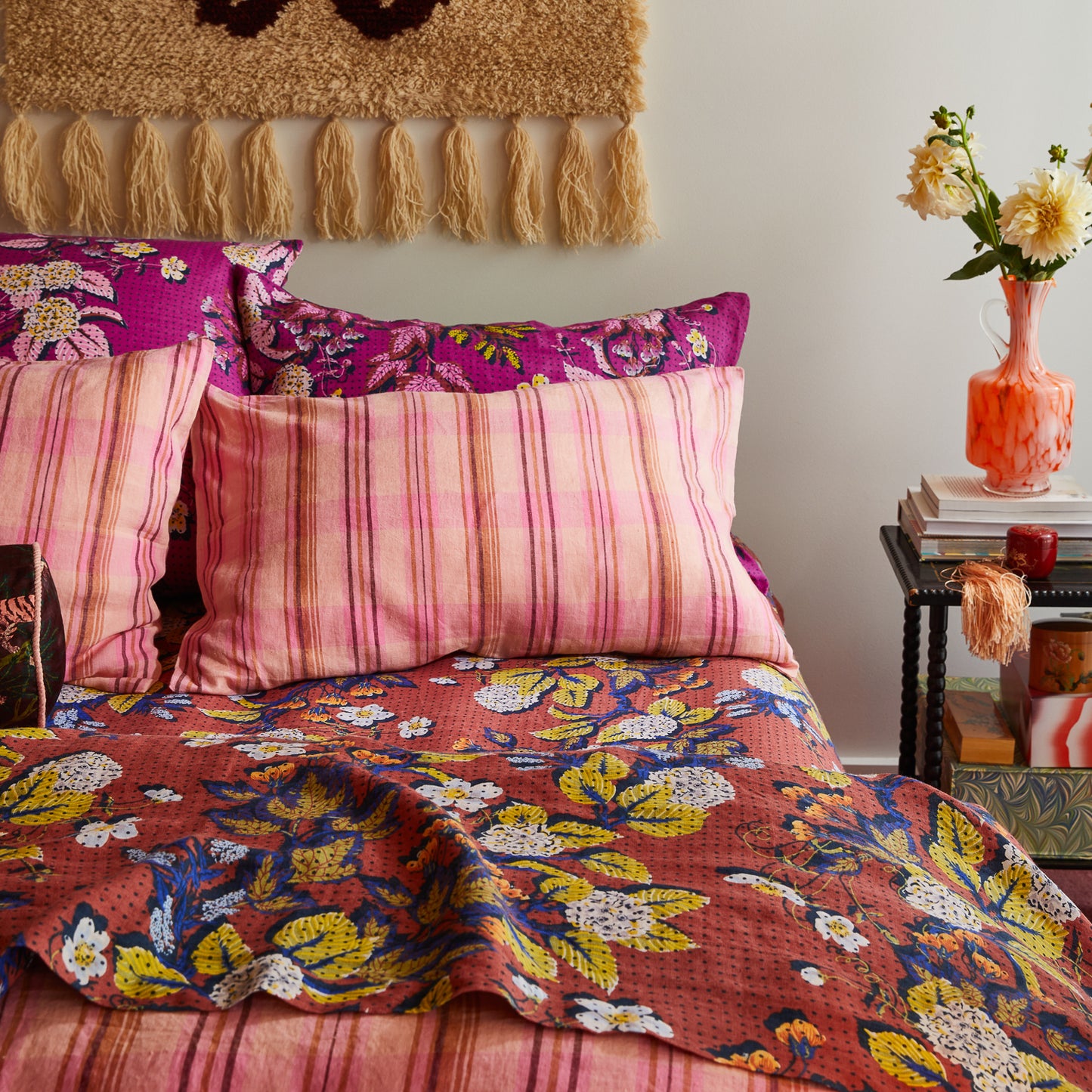 Nicolette Linen Pillowcase Set - Poudre
