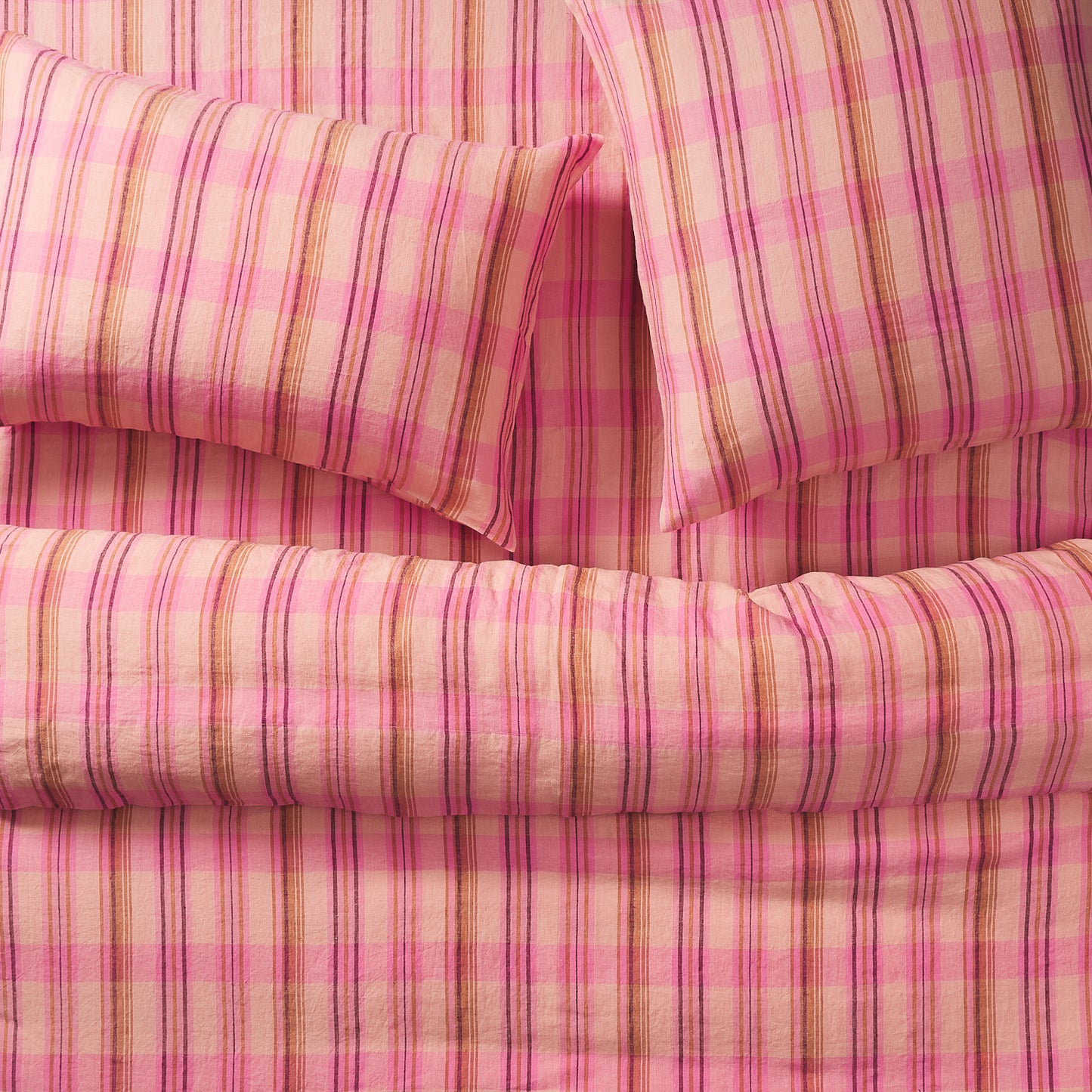 Nicolette Linen Pillowcase Set - Poudre