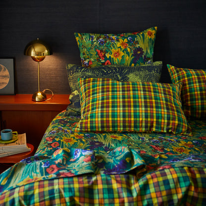 Stela Cotton Pillowcase Set - Spring Green