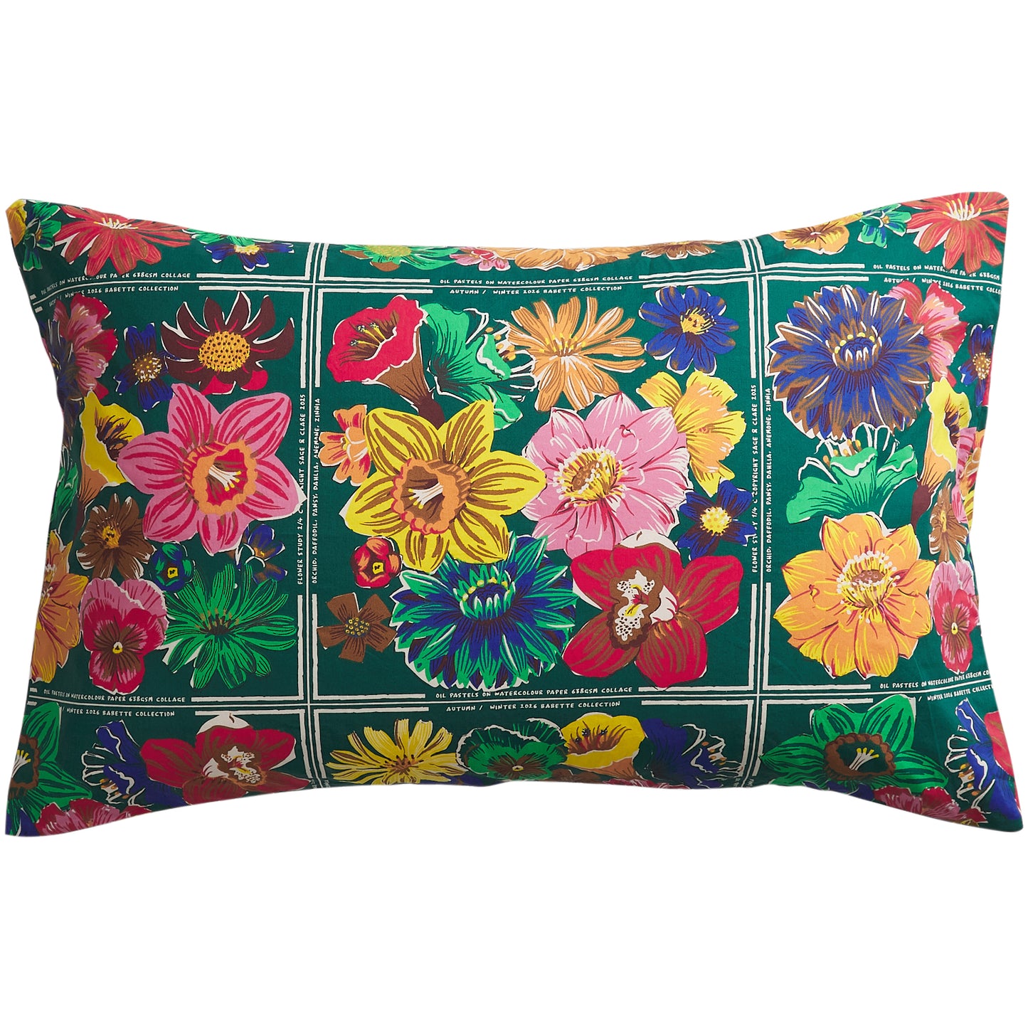 Ines Cotton Pillowcase Set - Verdant