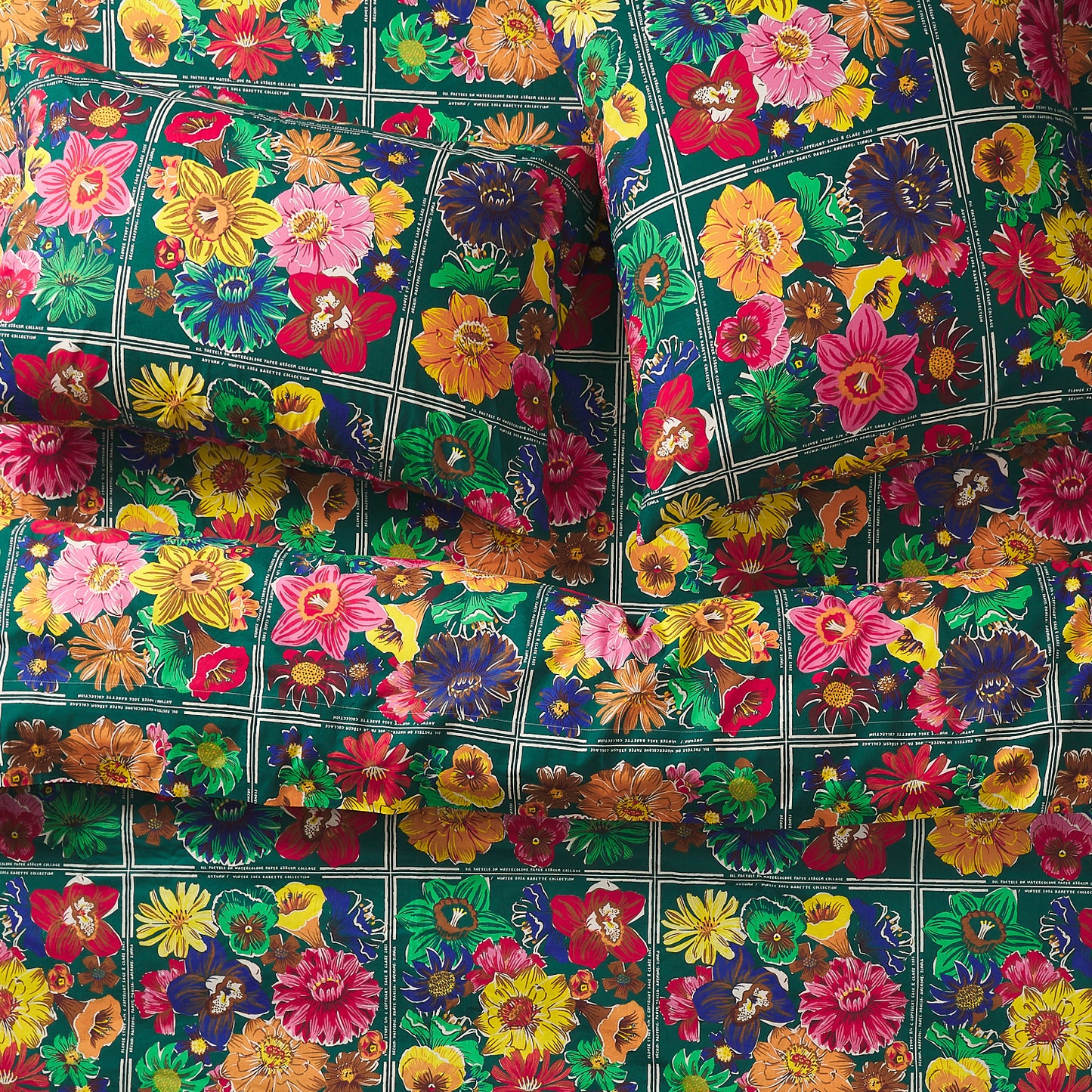 Ines Cotton Pillowcase Set - Verdant