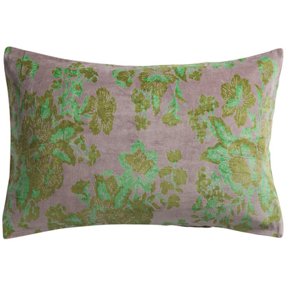 Hazel Velvet Pillowcase - Mink Grey