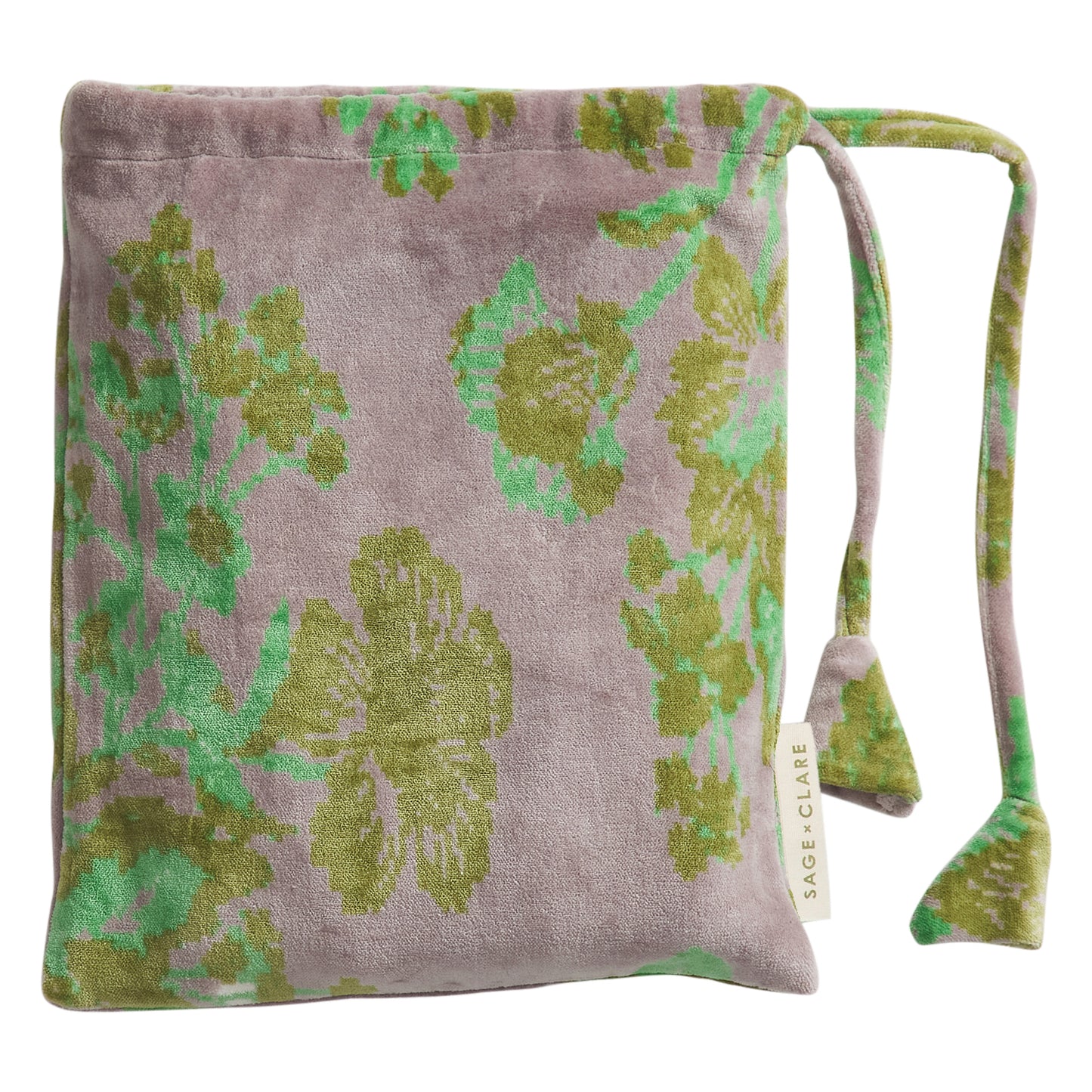 Hazel Velvet Pillowcase - Mink Grey