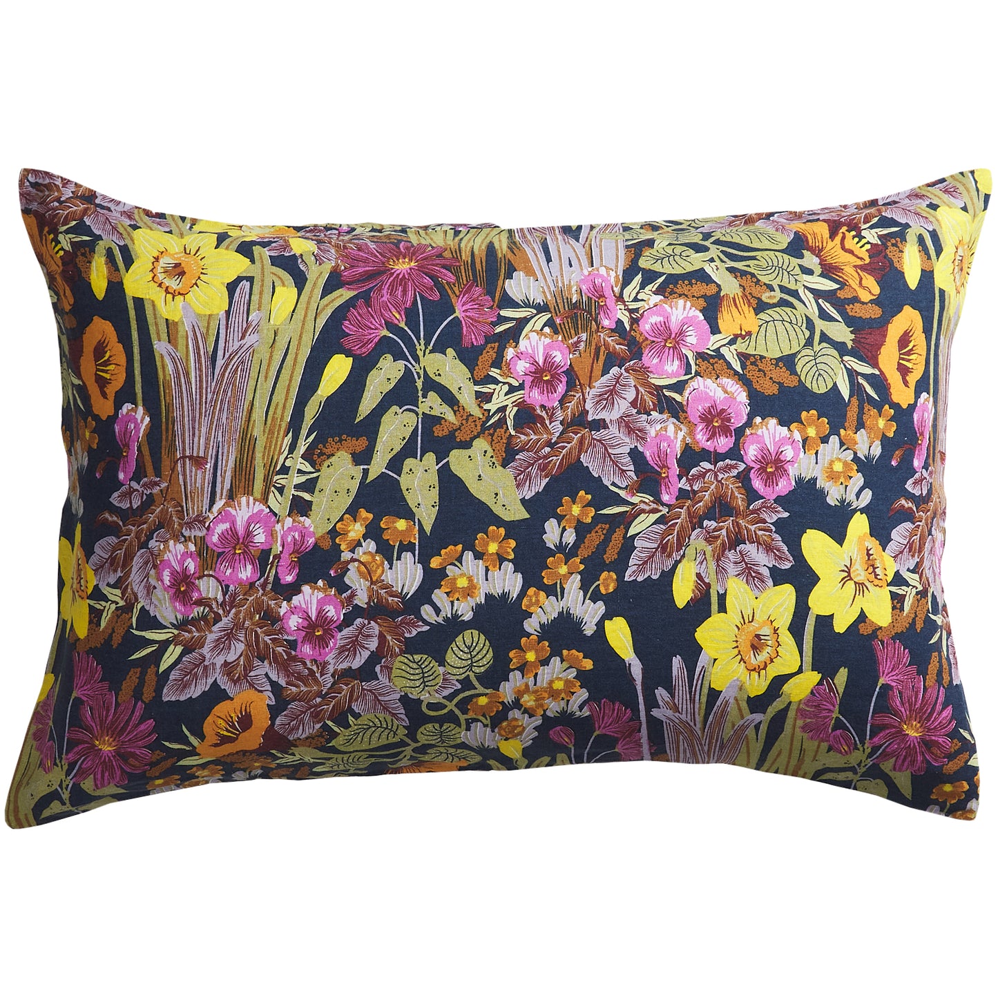 Babette Linen Pillowcase Set - Ink