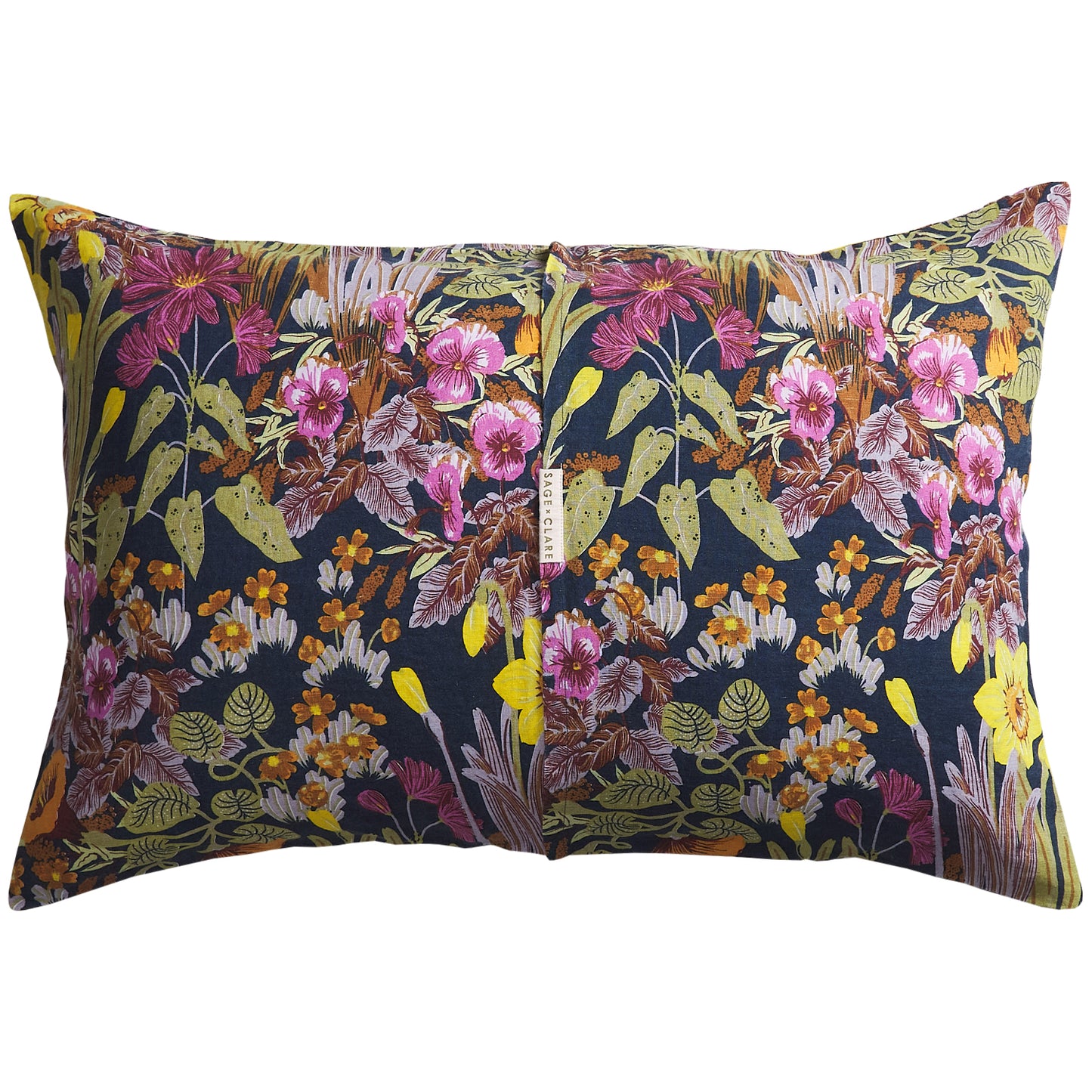Babette Linen Pillowcase Set - Ink