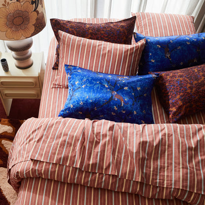 Andrea Linen-Silk Pillowcase - Ultramarine
