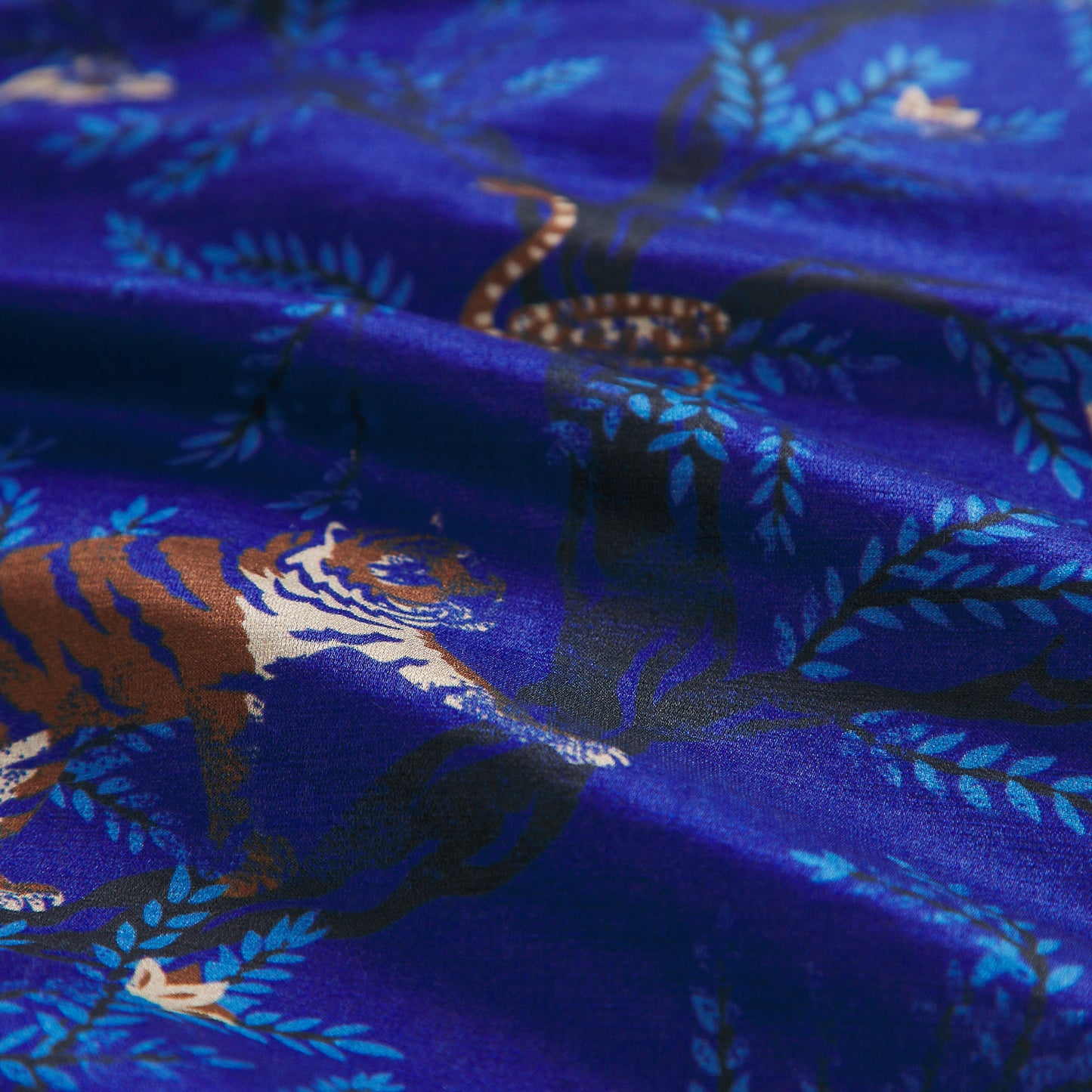 Andrea Linen-Silk Pillowcase - Ultramarine
