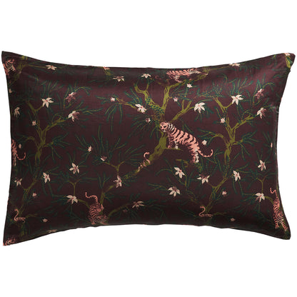 Andrea Linen-Silk Pillowcase - Rosewood
