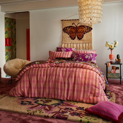 Heidi Linen Pillowcase Set - Mulberry