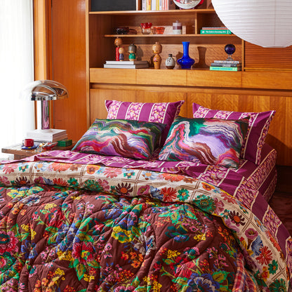 Zoi Silk Pillowcase - Verdant