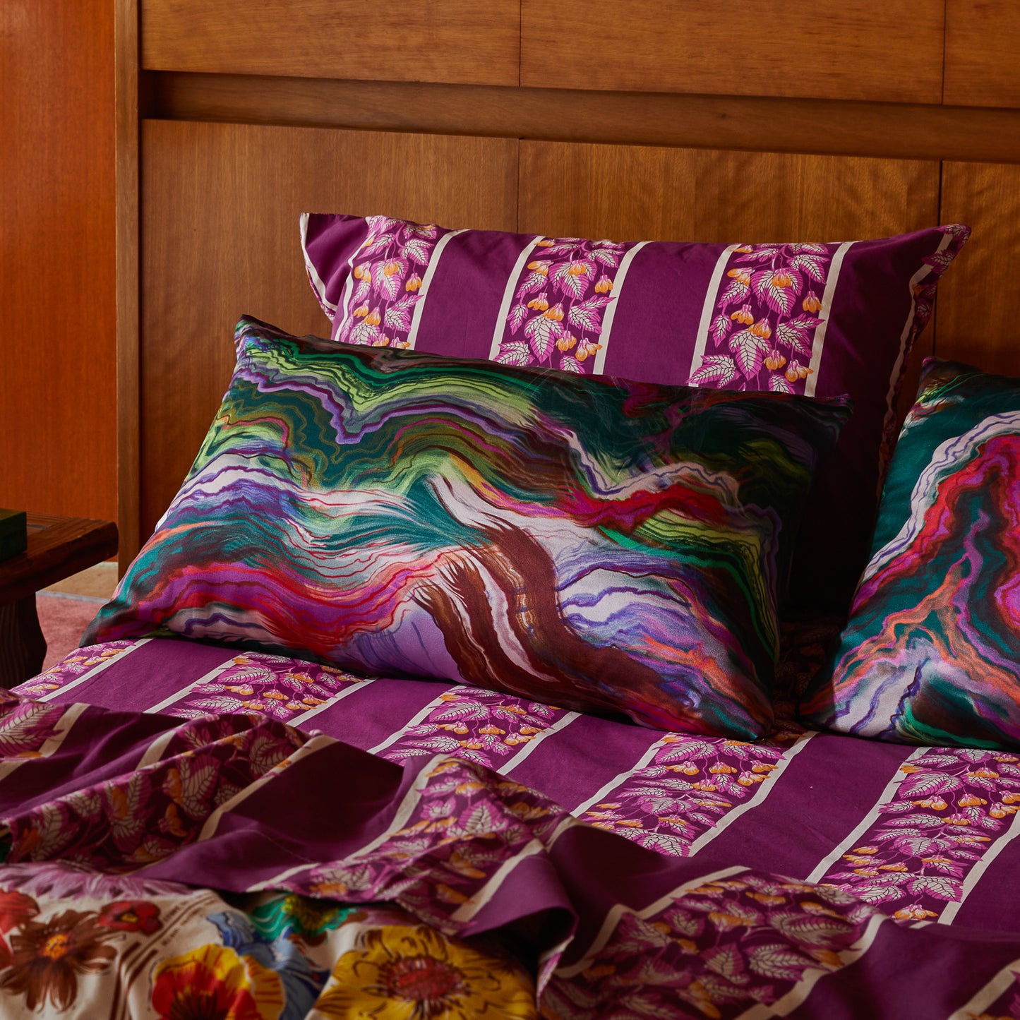 Zoi Silk Pillowcase - Verdant