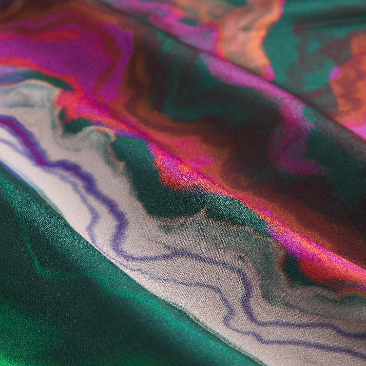 Zoi Silk Pillowcase - Verdant