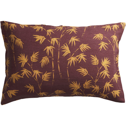 Aneta Linen Pillowcase Set - Rosewood