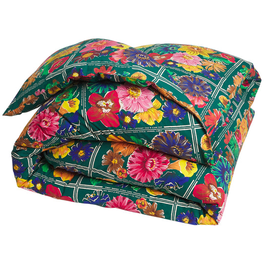 Ines Cotton Quilt Cover - Verdant