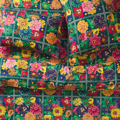Ines Cotton Quilt Cover - Verdant