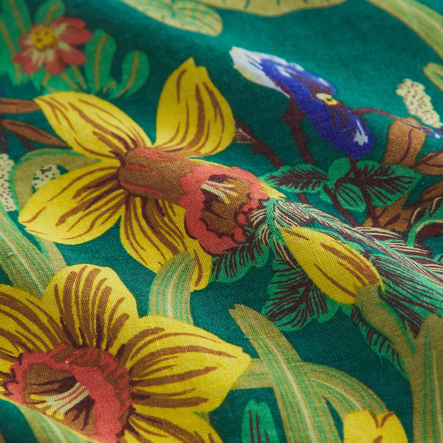 Babette Linen Quilt Cover - Verdant